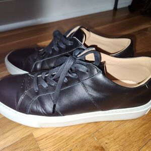 GREATS Royale Black Leather Sneakers, Sz. 9